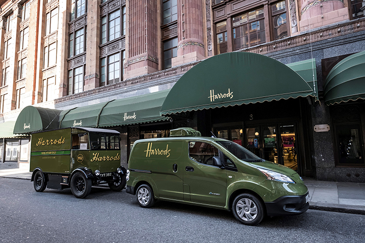Allelectric Nissan eNV200 revolutionizes iconic Harrods delivery